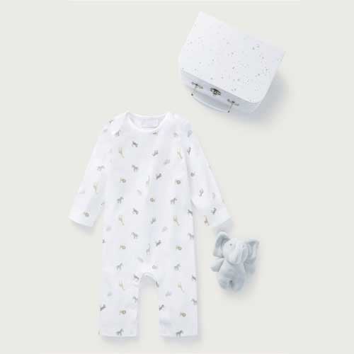 The White Company Safari 0-3 Month Baby Set