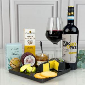 Red Wine and Cheese Gift Box